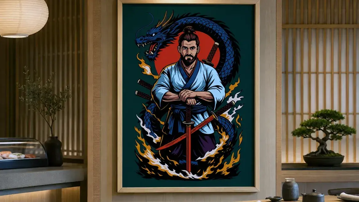 Dragon Tattoo as a centerpiece