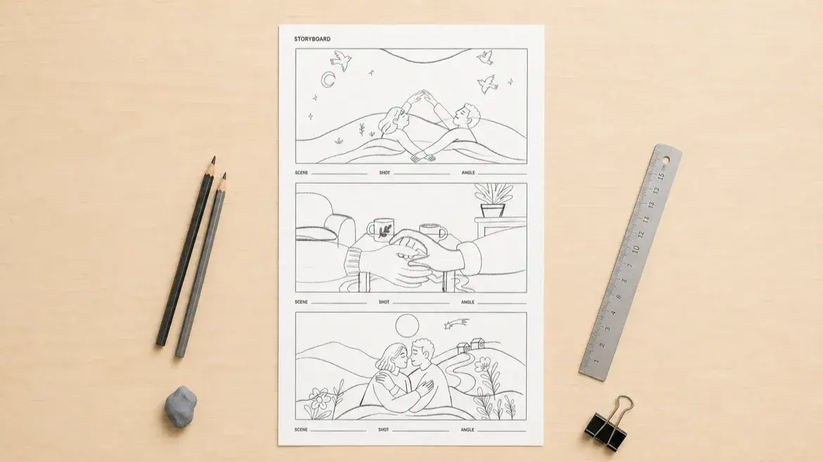 Storyboard Sketch of the Motion Graphic Project