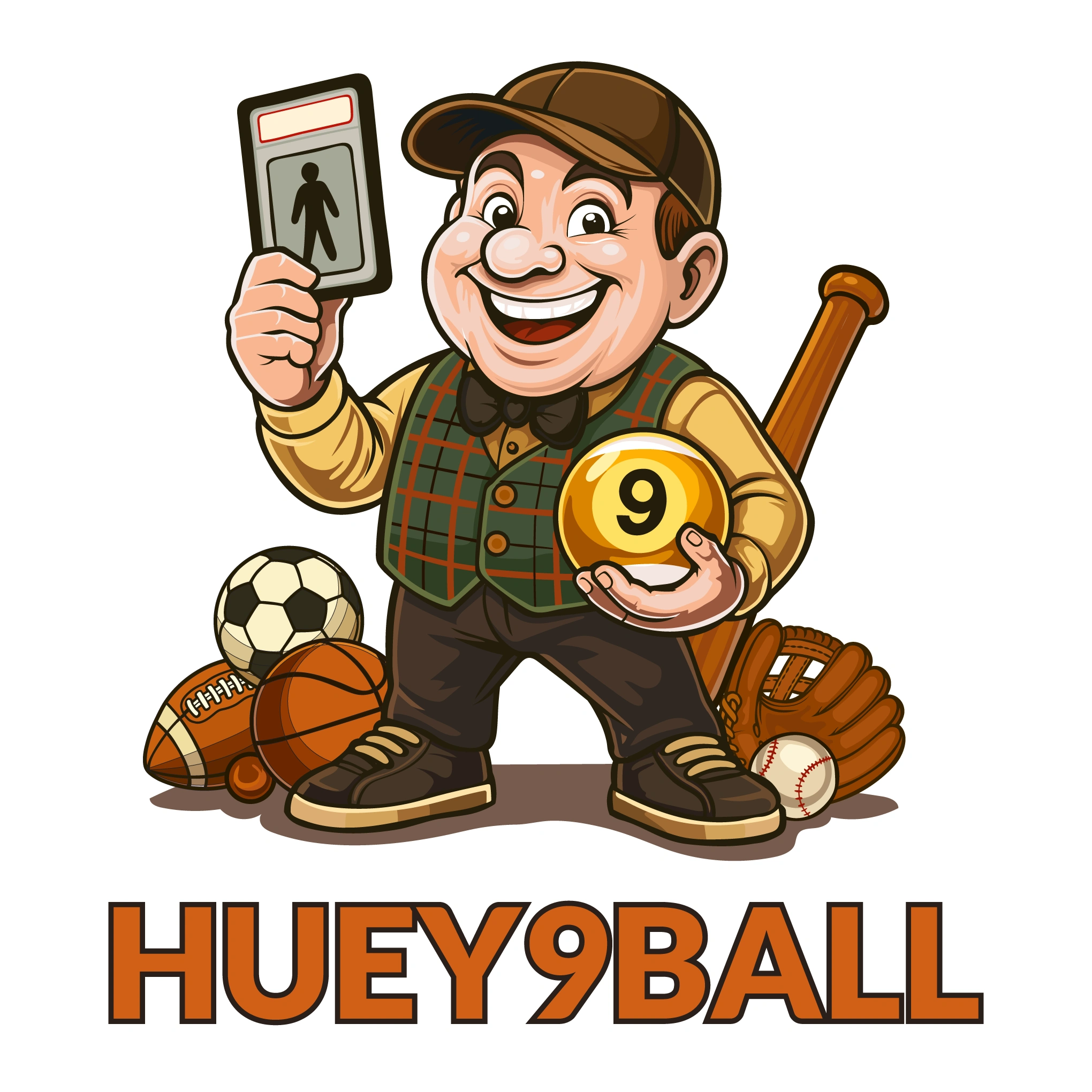 Huey9Ball Mascot